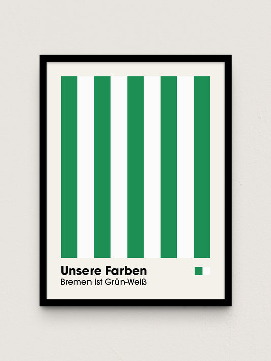 Bremen - "Farben" Fußballposter