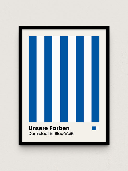 Darmstadt - "Farben" Fußballposter