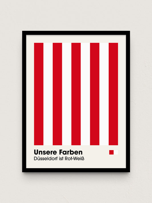 Düsseldorf - "Farben" Fußballposter