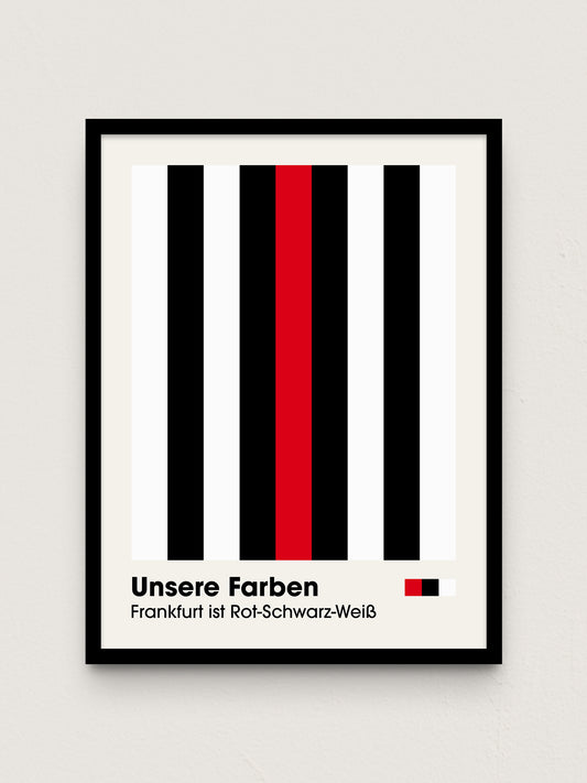 Frankfurt - "Farben" Fußballposter