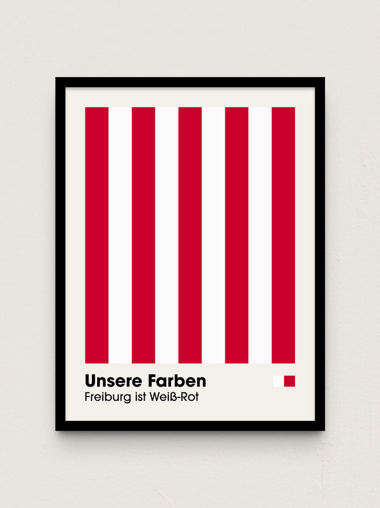 Freiburg - "Farben" Fußballposter
