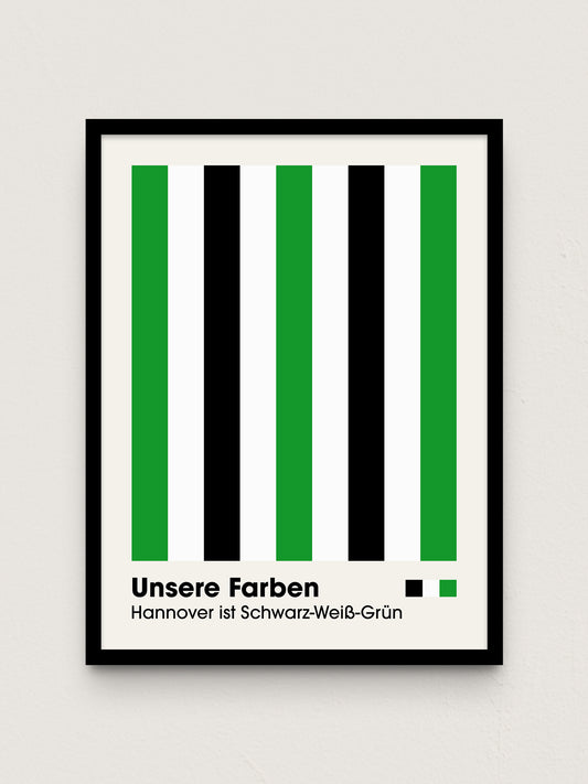 Hannover - "Farben" Fußballposter