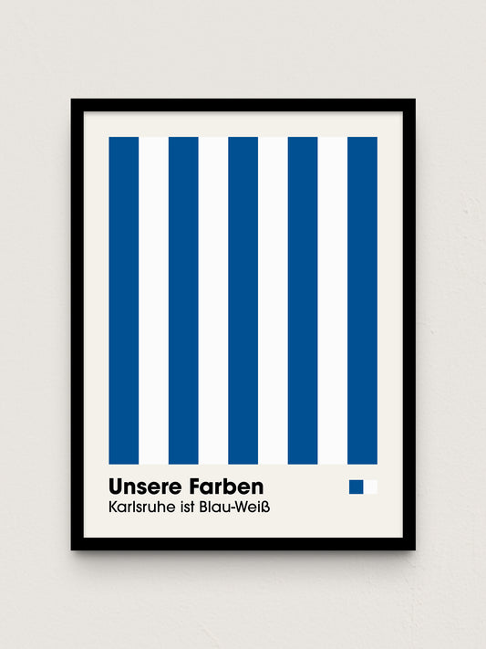 Karlsruhe - "Farben" Fußballposter