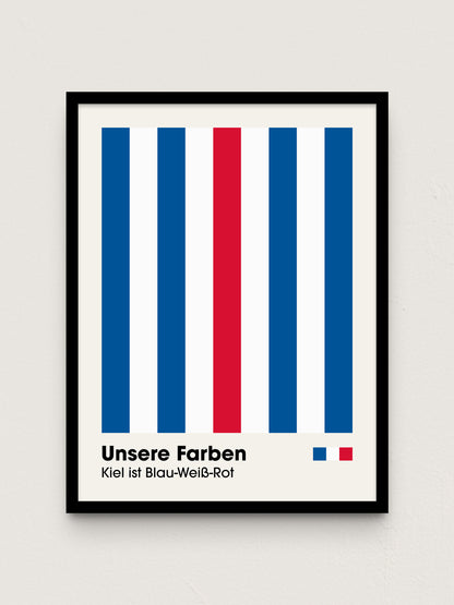 Kiel - "Farben" Fußballposter