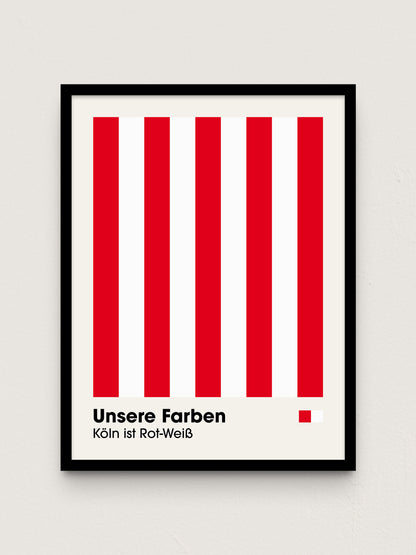 Köln - "Farben" Fußballposter