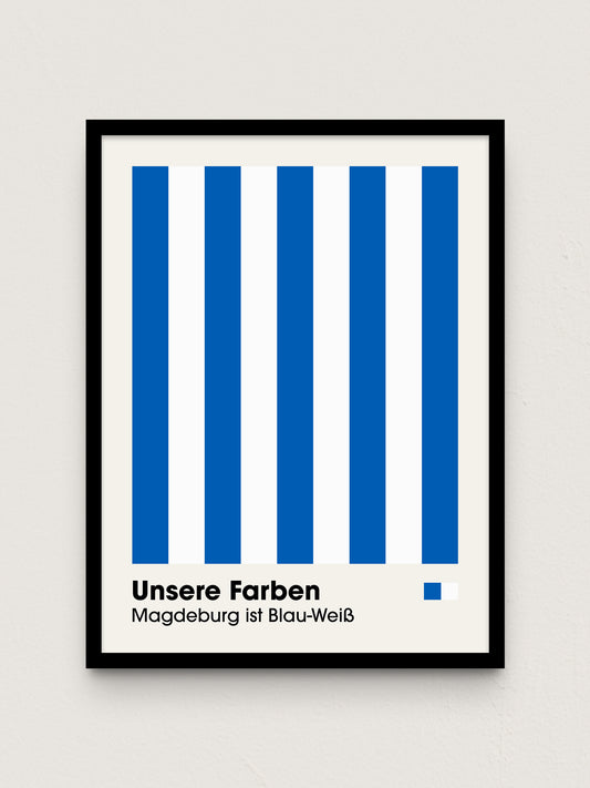 Magdeburg - "Farben" Fußballposter