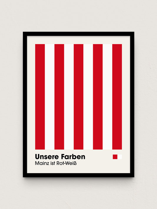 Mainz - "Farben" Fußballposter