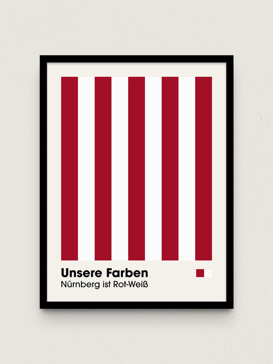 Nürnberg - "Farben" Fußballposter