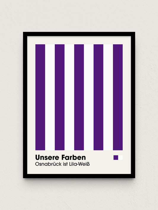 Osnabrück - "Farben" Fußballposter