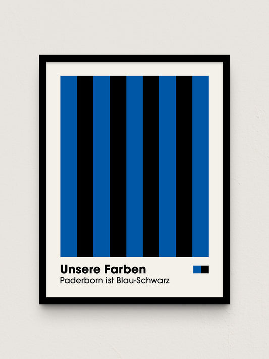 Paderborn - "Farben" Fußballposter