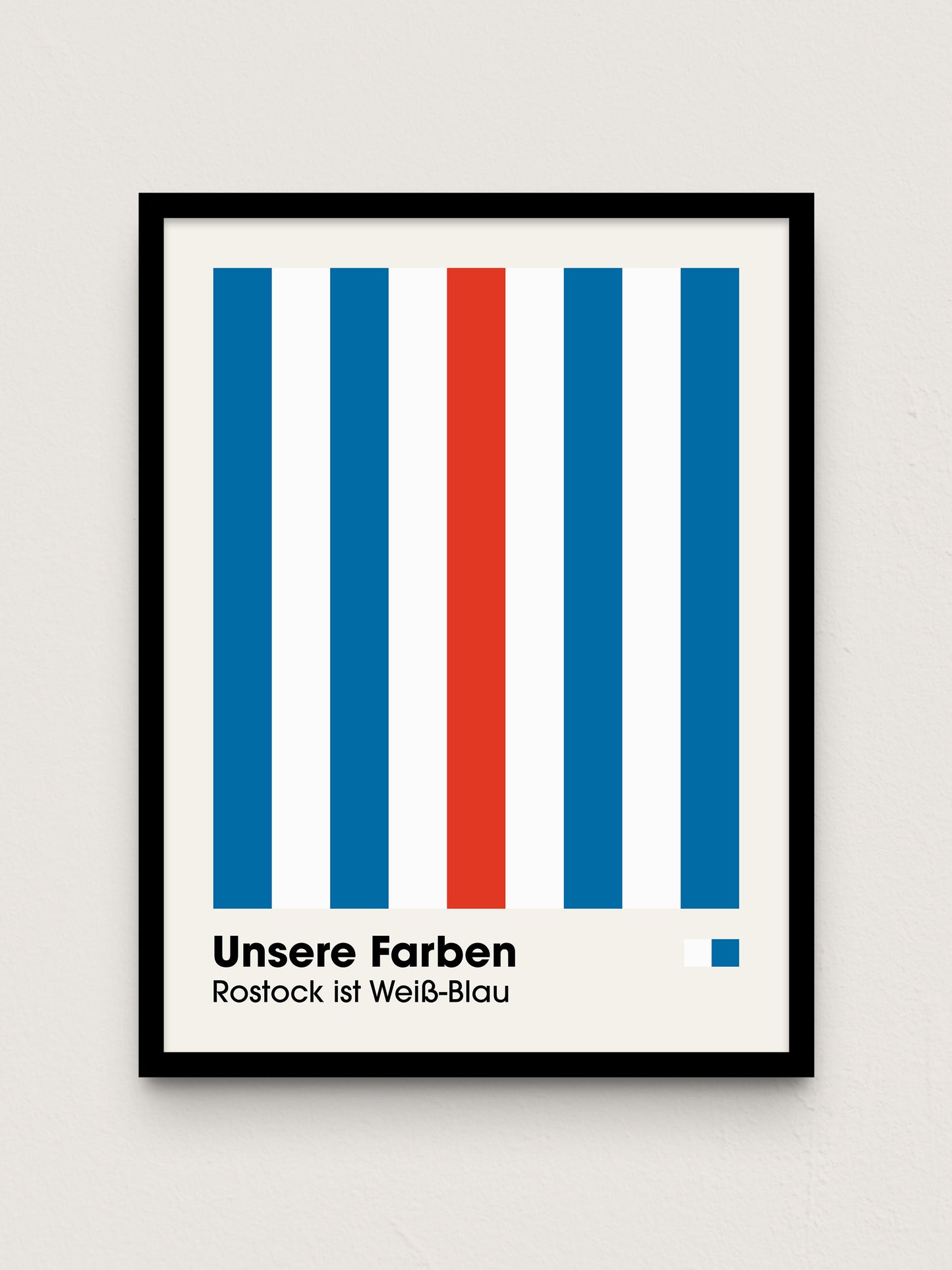 Rostock - "Farben" Fußballposter