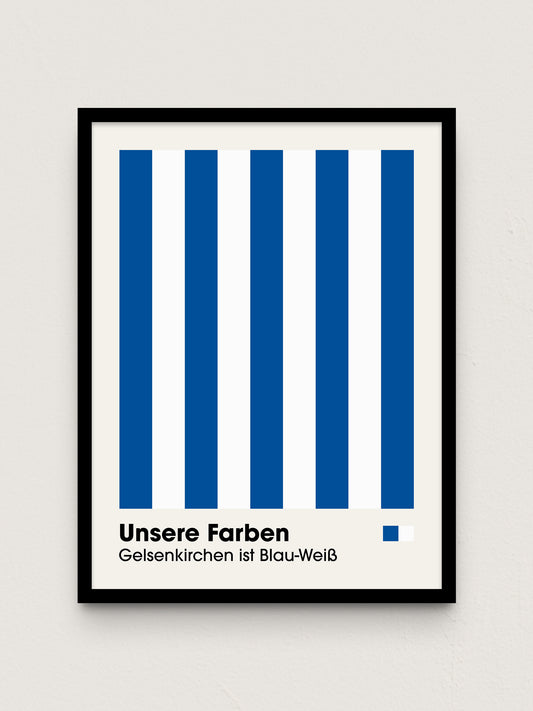 Gelsenkirchen - "Farben" Fußballposter