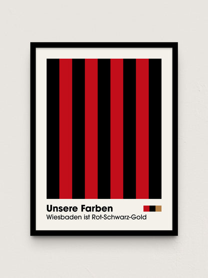 Wiesbaden - "Farben" Fußballposter