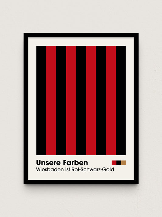 Wiesbaden - "Farben" Fußballposter