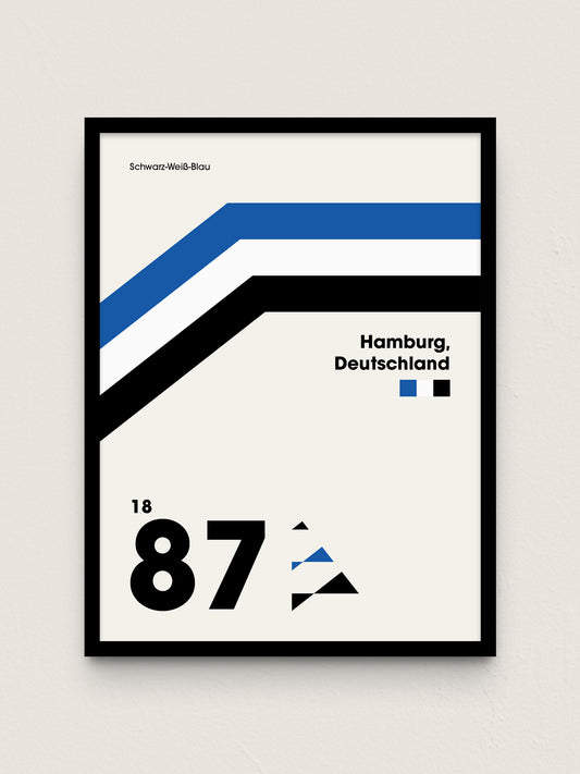 Hamburg - "Heritage" Fußballposter