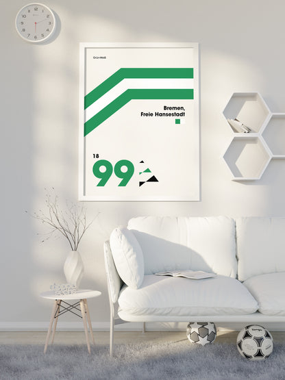 Bremen - "Heritage" Fußballposter