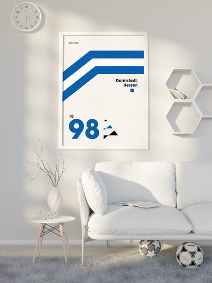 Darmstadt - "Heritage" Fußballposter