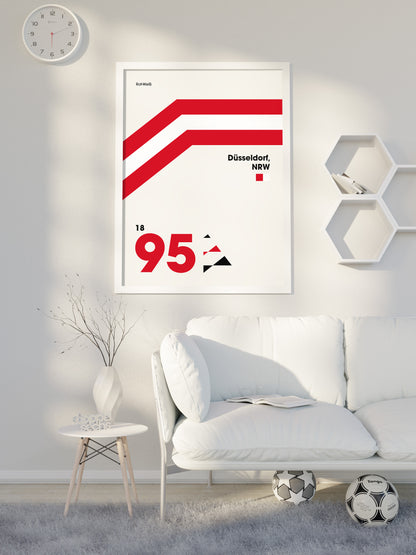 Düsseldorf - "Heritage" Fußballposter