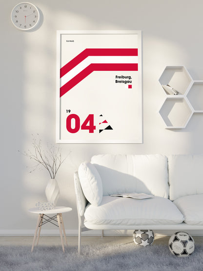 Freiburg - "Heritage" Fußballposter