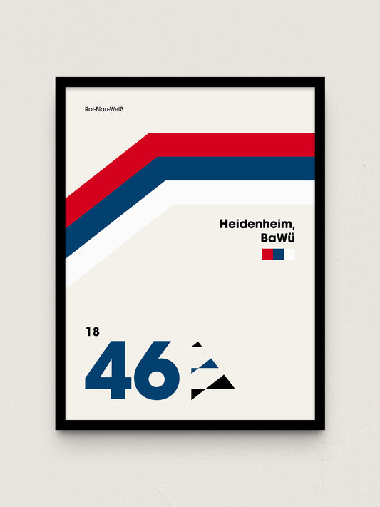 Heidenheim - "Heritage" Fußballposter