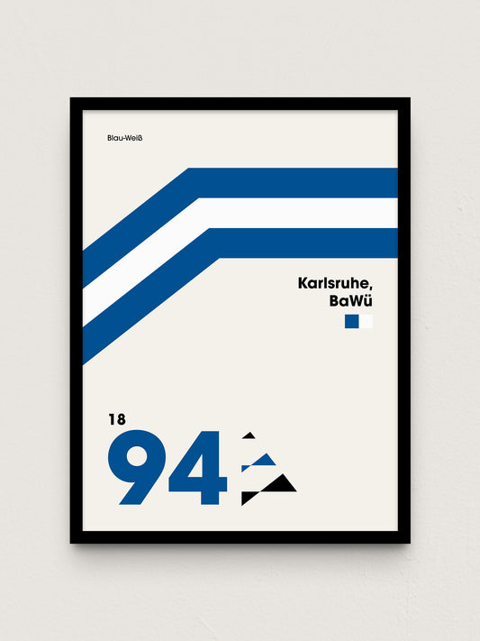 Karlsruhe - "Heritage" Fußballposter