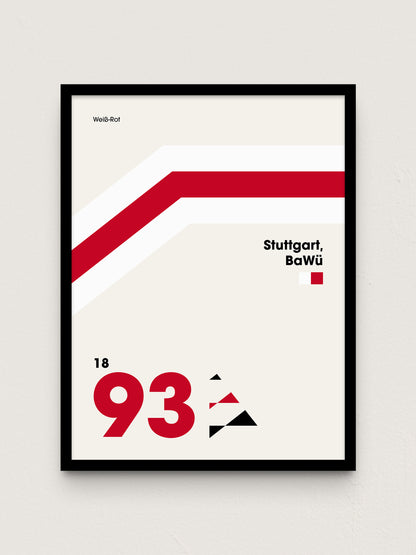 Stuttgart - "Heritage" Fußballposter