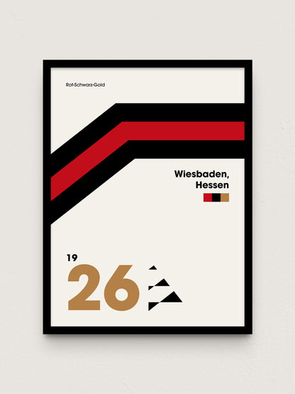 Wiesbaden - "Heritage" Fußballposter