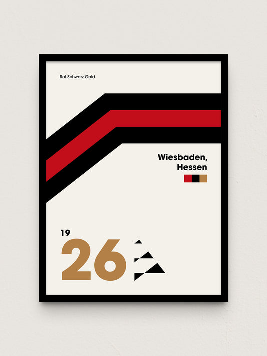Wiesbaden - "Heritage" Fußballposter
