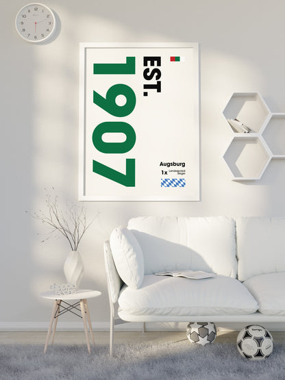 Augsburg - "Established" Fußballposter