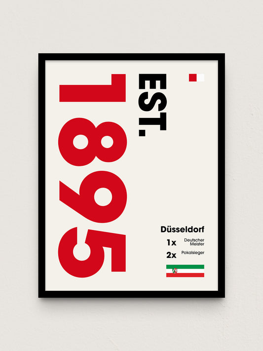 Düsseldorf - "Established" Fußballposter