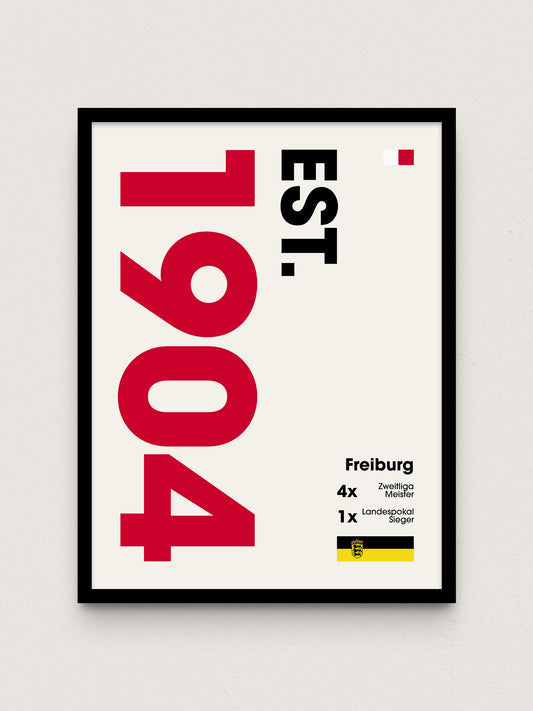 Freiburg - "Established" Fußballposter