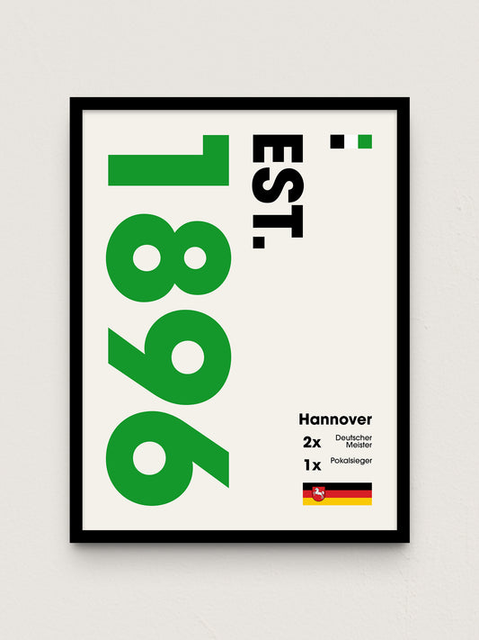 Hannover - "Established" Fußballposter