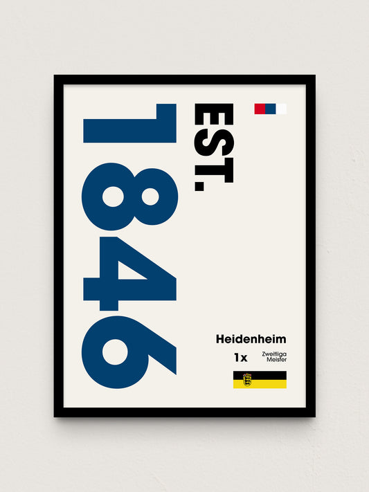 Heidenheim - "Established" Fußballposter