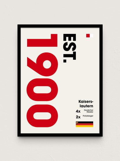 Kaiserslautern - "Established" Fußballposter