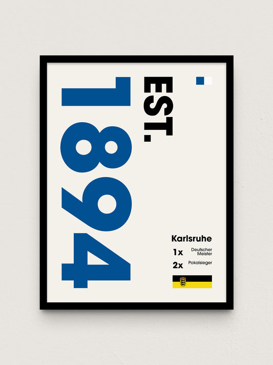 Karlsruhe - "Established" Fußballposter