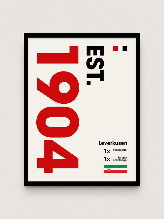 Leverkusen - "Established" Fußballposter