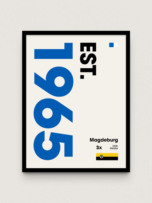 Magdeburg - "Established" Fußballposter