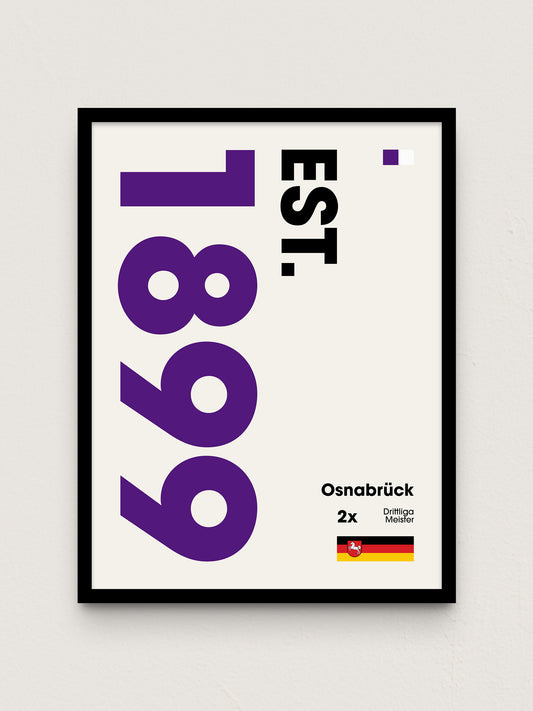 Osnabrück - "Established" Fußballposter