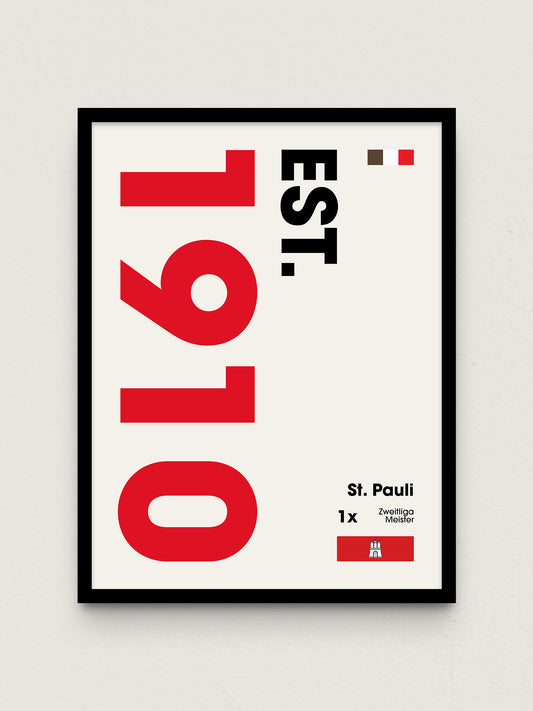 St. Pauli - "Established" Fußballposter