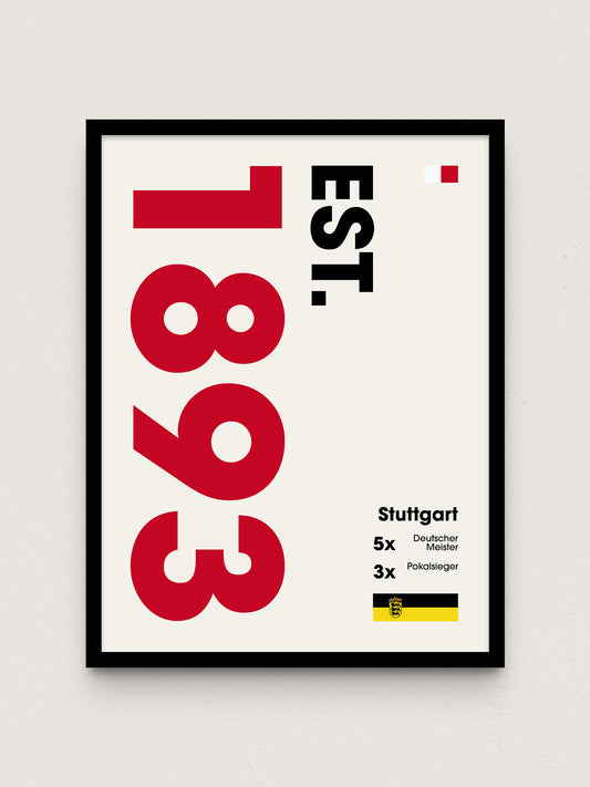 Stuttgart - "Established" Fußballposter