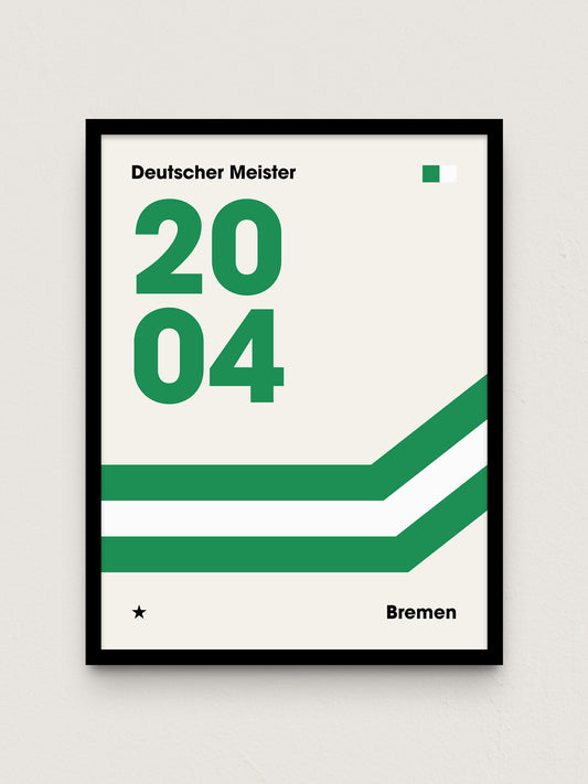 Bremen - "Champions" Fußballposter