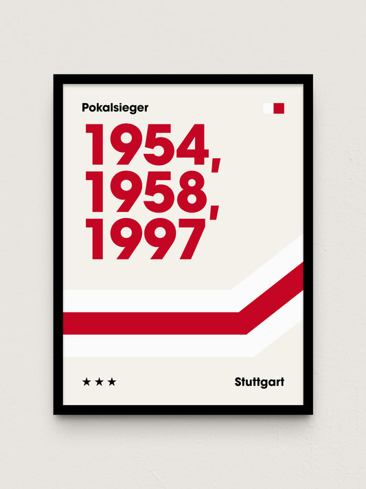 Stuttgart - "Champions" Fußballposter