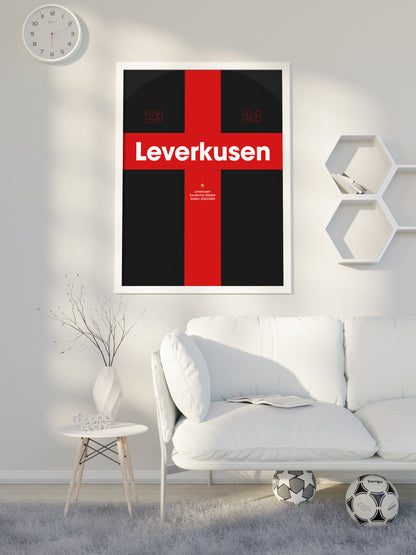 Leverkusen Meister Special - "Heimtrikot" Fußballposter