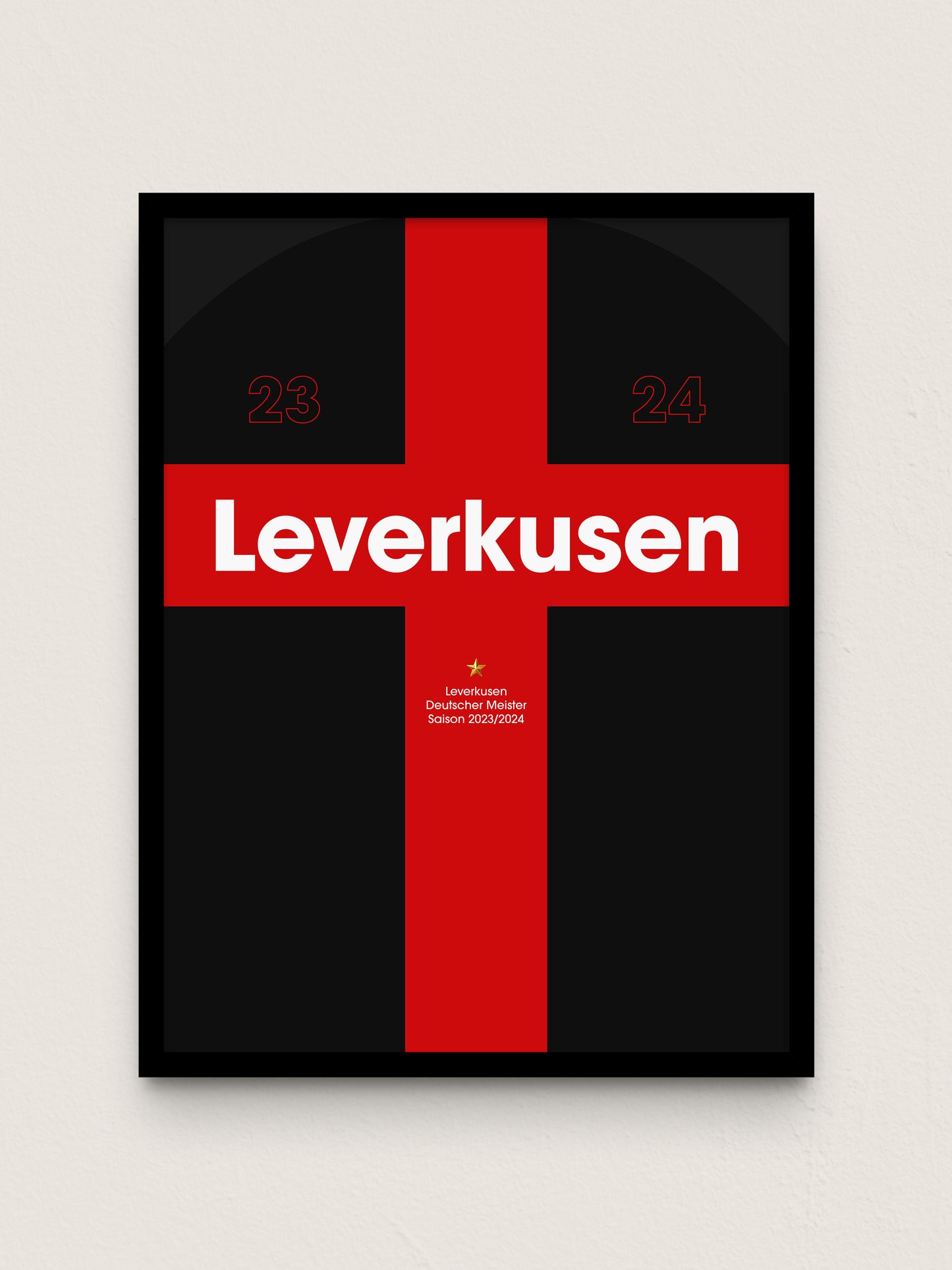 Leverkusen Meister Special - "Heimtrikot" Fußballposter