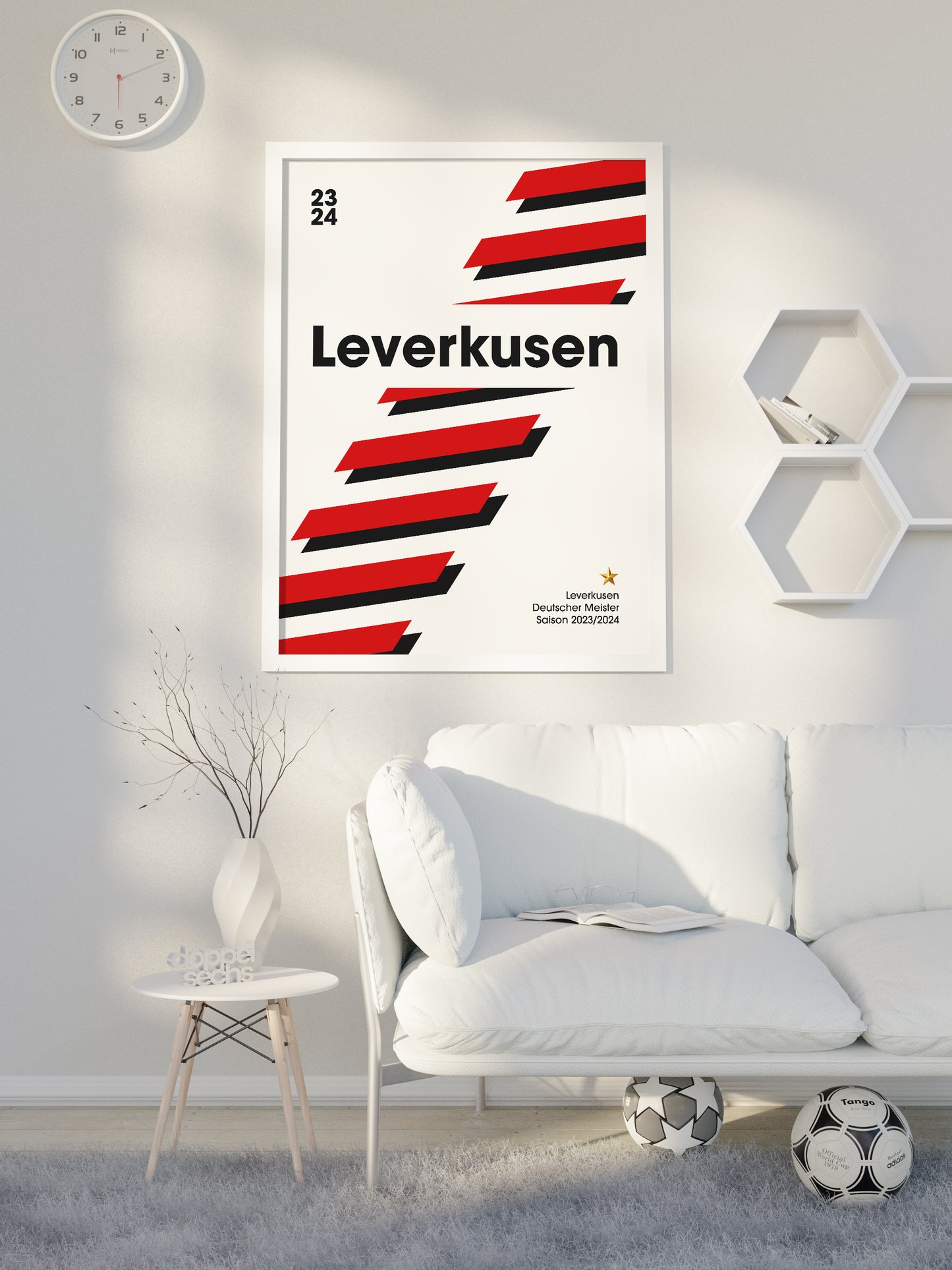 Leverkusen Double Special - "Auswärtstrikot" Fußballposter