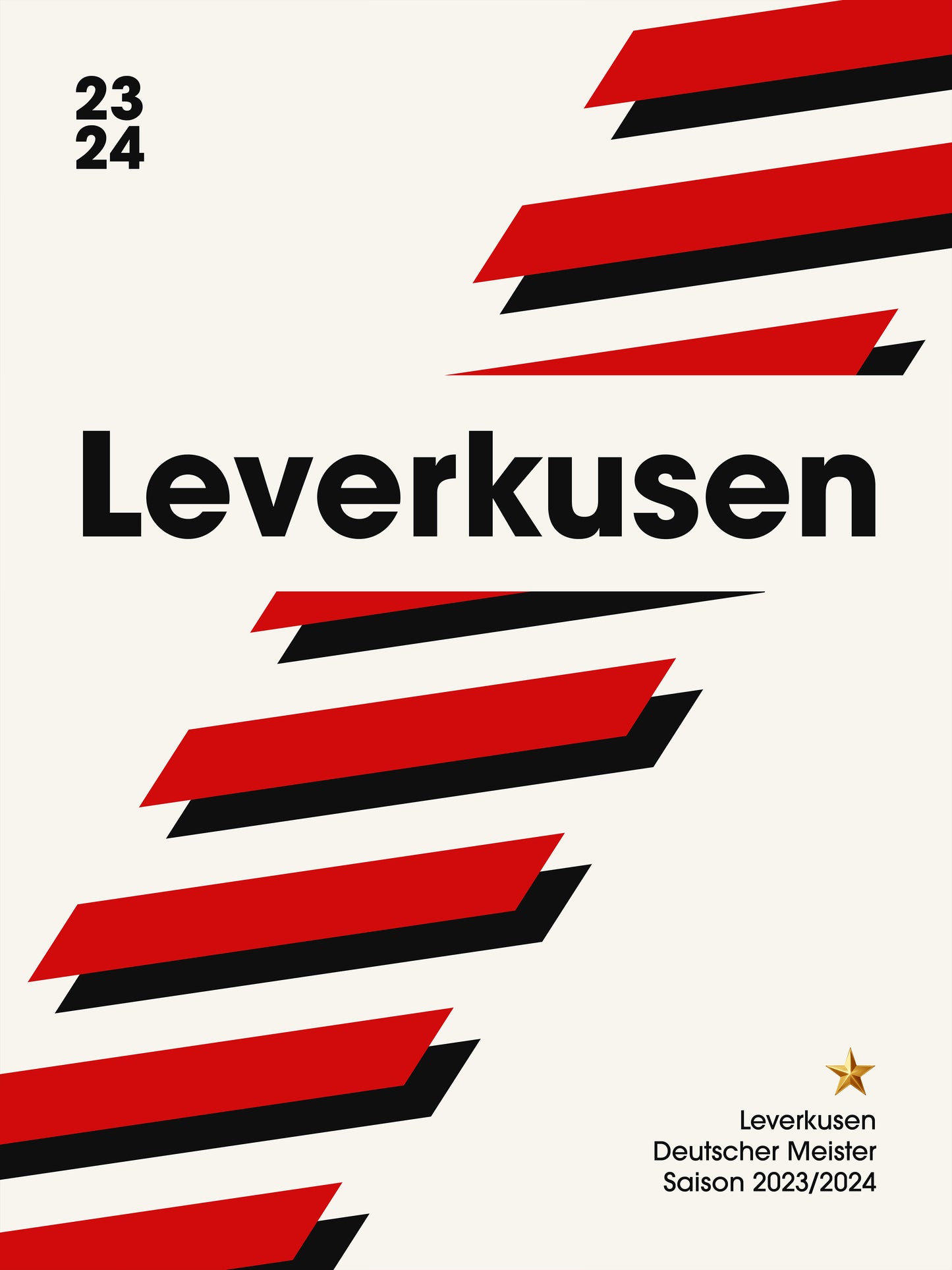 Leverkusen Double Special - "Auswärtstrikot" Fußballposter