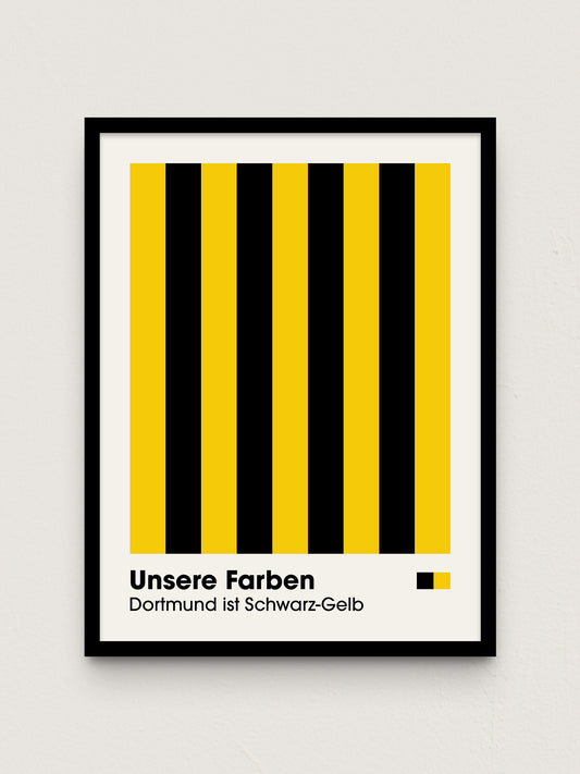 Dortmund - "Farben" Fußballposter