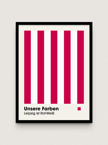 Leipzig - "Farben" Fußballposter