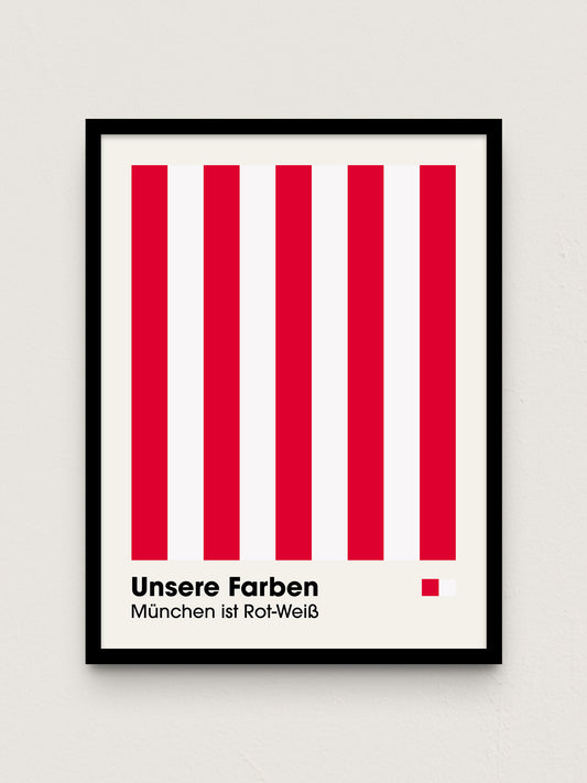 München - "Farben" Fußballposter