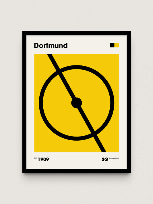 Dortmund - "Mittelkreis" Fußballposter